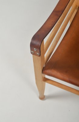 Danish Safari Chair attributed to Aage Bruun & Son, 1950s-VCR-1794682