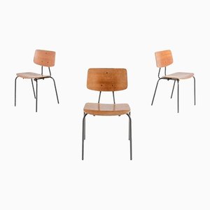 Danish School Chairs, 1960s, Set of 3-KMC-1139408