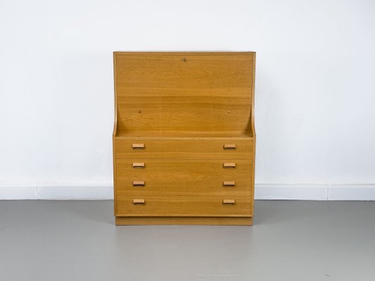 Danish Secretary in Oak by Børge Mogensen for Søborg Møbelfabrik, 1960s-QEQ-2035943