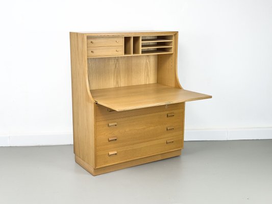 Danish Secretary in Oak by Børge Mogensen for Søborg Møbelfabrik, 1960s-QEQ-2035943