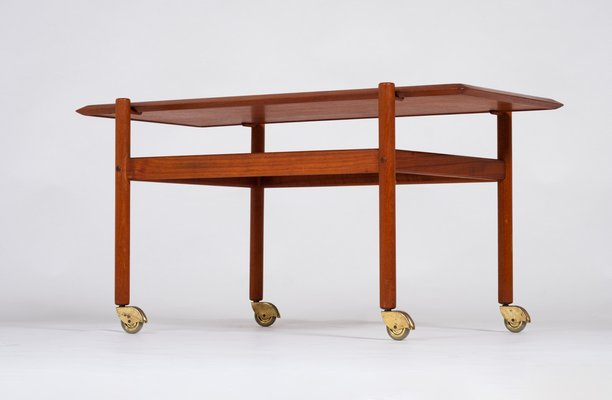 Danish Serving Cart in Teak, 1960s-ZGQ-1383970