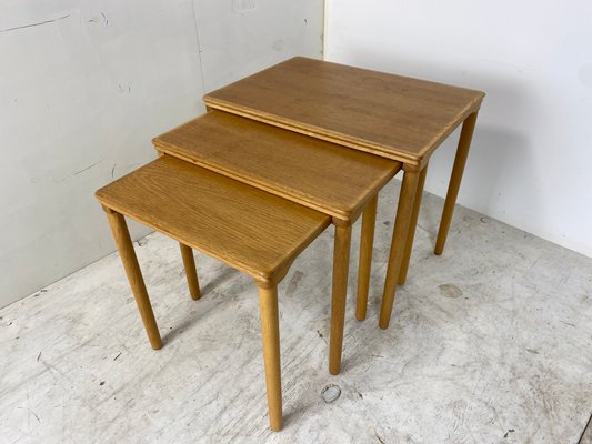 Danish Set Off Nesting Tables by E. W. Bach, 1960s, Set of 3-DE-1081841