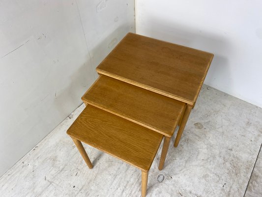 Danish Set Off Nesting Tables by E. W. Bach, 1960s, Set of 3-DE-1081841