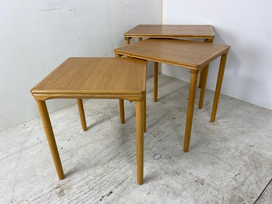 Danish Set Off Nesting Tables by E. W. Bach, 1960s, Set of 3-DE-1081841