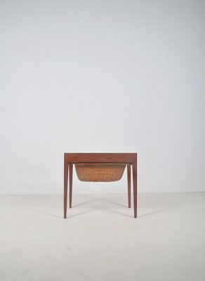 Danish Sewing Table by Severin Hansen for Haslev, 1960s-VCR-1818457