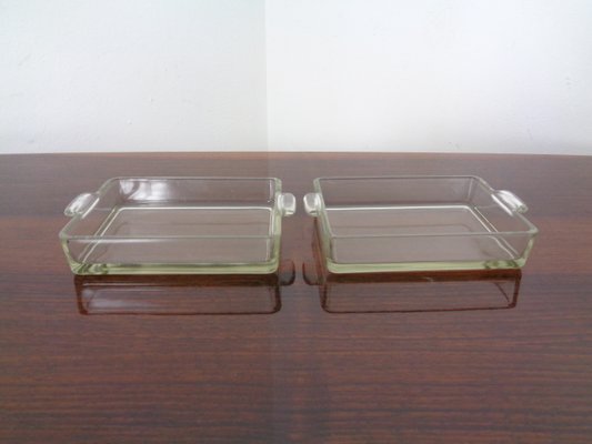 Danish Siam Teak Tray and Glass Bowls from Artiform, Set of 2, 1960s-RDW-848303