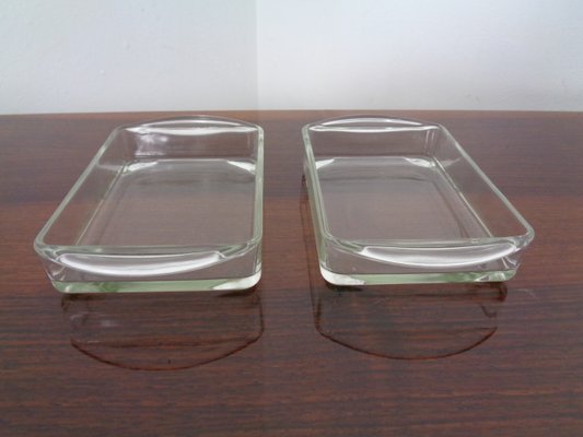 Danish Siam Teak Tray and Glass Bowls from Artiform, Set of 2, 1960s-RDW-848303