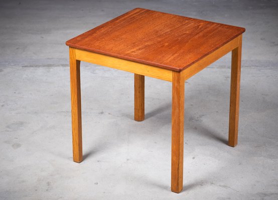 Danish Side Table in Teak and Oak, 1960s-ZGQ-1196092