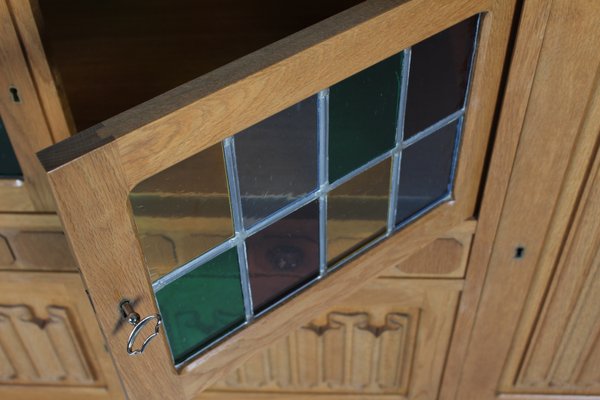 Danish Sideboard in Carved Oak by Henning Kjærnulf, 1970s-QQ-2035770