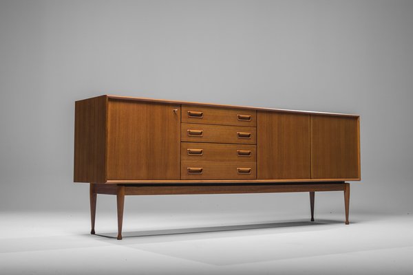 Danish Sideboard in Teak by Gunnar Nielsen for Tibergaard, 1960s-ZZH-1563214