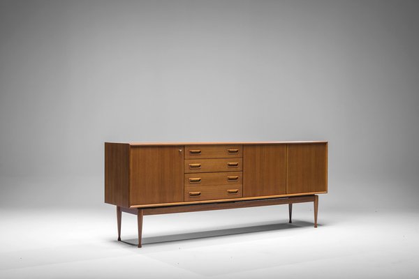 Danish Sideboard in Teak by Gunnar Nielsen for Tibergaard, 1960s-ZZH-1563214