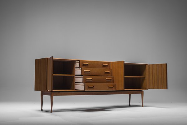 Danish Sideboard in Teak by Gunnar Nielsen for Tibergaard, 1960s-ZZH-1563214