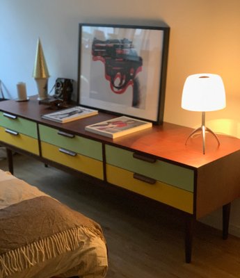 Danish Sideboard in Veneered Walnut, 1960s-JAG-1362109