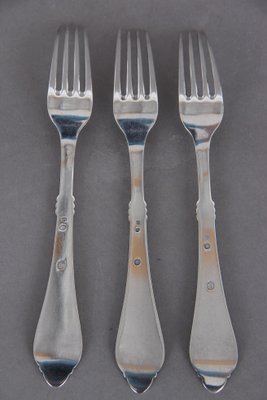 Danish Silver 830 Forks from SJ Denmark, 1930, Set of 3-DQ-705633