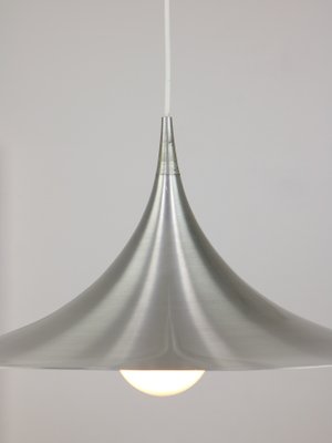 Danish Silver Trumpet Ceiling Lamp attributed to Claus Bonderup & Torsten Thorup for Fog & Mørup-HGJ-1438360