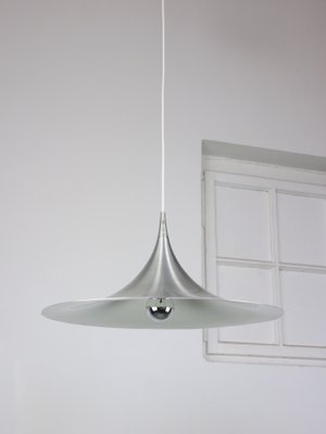 Danish Silver Trumpet Ceiling Lamp attributed to Claus Bonderup & Torsten Thorup for Fog & Mørup-HGJ-1438360