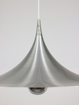 Danish Silver Trumpet Ceiling Lamp attributed to Claus Bonderup & Torsten Thorup for Fog & Mørup-HGJ-1438360