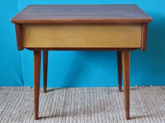 Danish Slanted Drawer Bedside Table, 1950s-AC-1117761