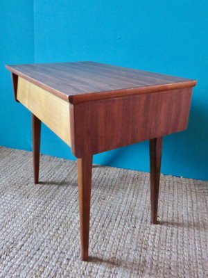 Danish Slanted Drawer Bedside Table, 1950s-AC-1117761