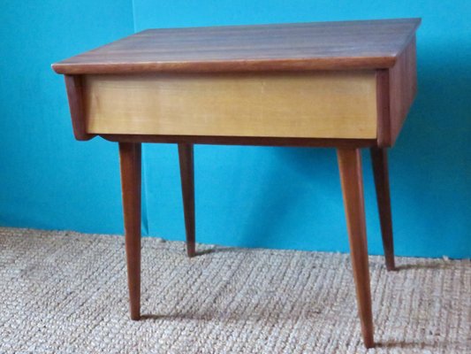 Danish Slanted Drawer Bedside Table, 1950s-AC-1117761