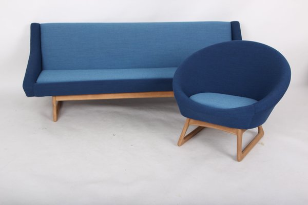 Danish Sofa and Armchair by Kurt Østervig für Rolschau Møbler, Set of 2-DQ-1050127