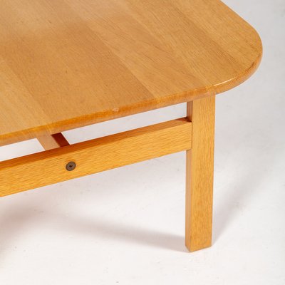 Danish Solid Oak Coffee Table, 1960s-QVY-906036