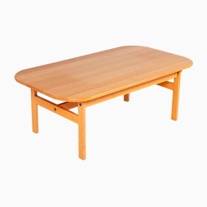 Danish Solid Oak Coffee Table, 1960s-QVY-906036