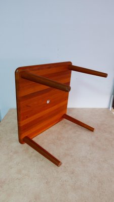 Danish Solid Square Teakwood Coffee Table from Glostrup, 1970s-KK-1078396