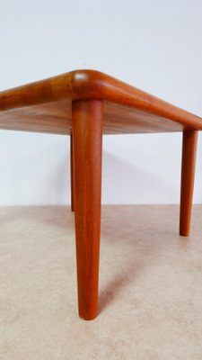 Danish Solid Square Teakwood Coffee Table from Glostrup, 1970s-KK-1078396