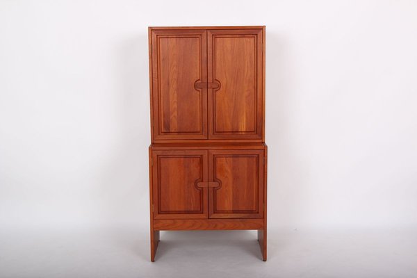 Danish Solid Teak Cabinet by Søren Nissen & Ebbe Gehl for Mikael Laursen, Set of 2-DQ-895573