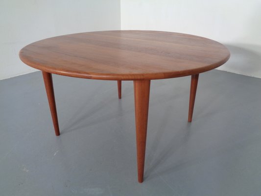 Danish Solid Teak Coffee Table from A/S Mikael Laursen, 1960s-RDW-713684