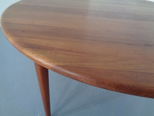 Danish Solid Teak Coffee Table from A/S Mikael Laursen, 1960s-RDW-713684