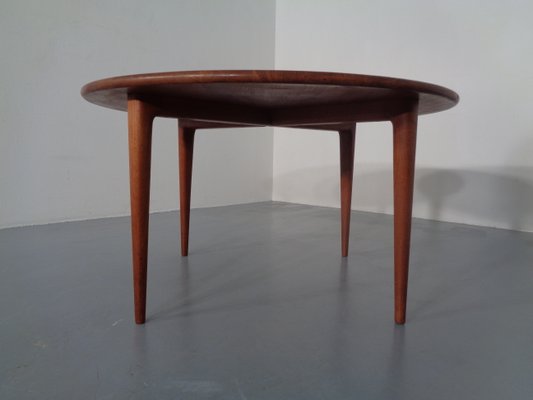 Danish Solid Teak Coffee Table from A/S Mikael Laursen, 1960s-RDW-713684