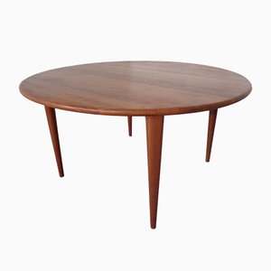 Danish Solid Teak Coffee Table from A/S Mikael Laursen, 1960s-RDW-713684