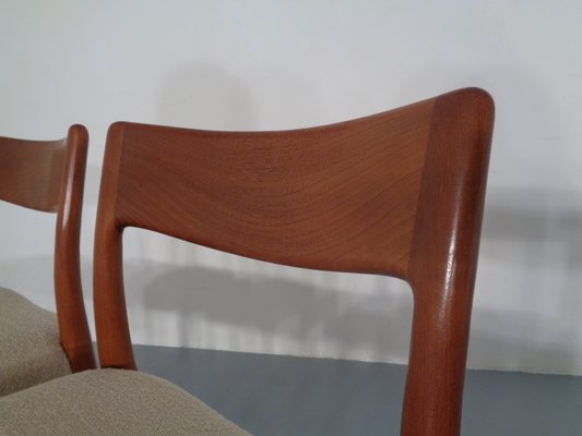 Danish Solid Teak Dining Chairs, 1960s, Set of 4-RDW-713043