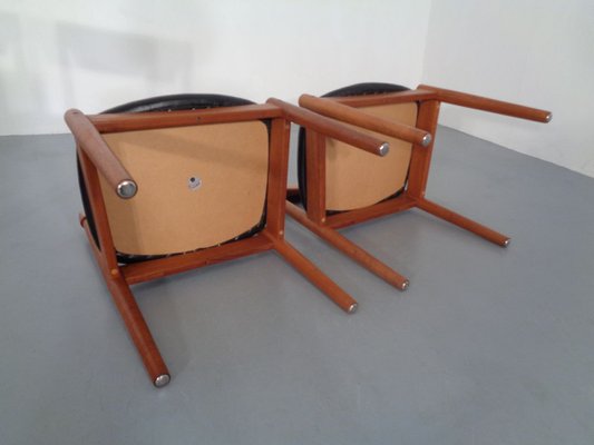 Danish Solid Teak Dining Chairs from Glostrup, 1960s, Set of 6-RDW-711627