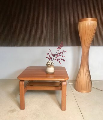 Danish Square Solid Teak Side or Coffee Table, 1960s-JP-952156