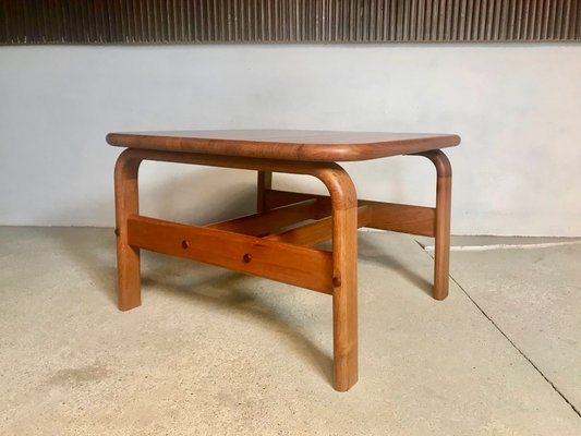 Danish Square Solid Teak Side or Coffee Table, 1960s-JP-952156