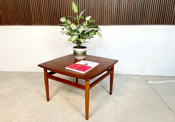 Danish Square Teak Coffee by Grete Jalk for Glostrup, 1960s-JP-1336275