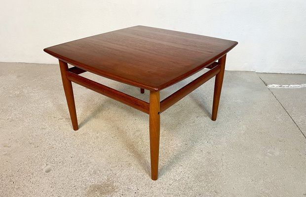 Danish Square Teak Coffee by Grete Jalk for Glostrup, 1960s-JP-1336275