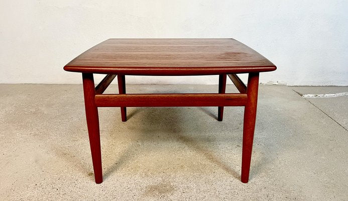 Danish Square Teak Coffee by Grete Jalk for Glostrup, 1960s-JP-1336275