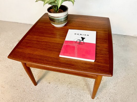 Danish Square Teak Coffee by Grete Jalk for Glostrup, 1960s-JP-1336275