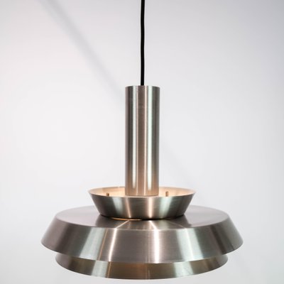 Danish Steel Ceiling Pendant Lamp, 1960s-UY-999258