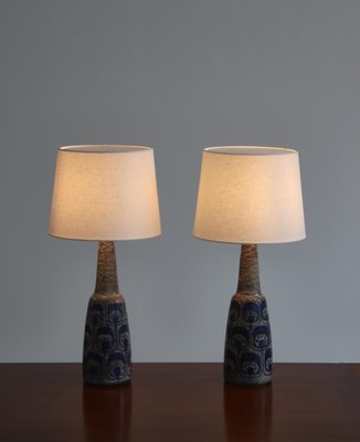 Danish stoneware Table Lamps from Michael Andersen & Sons, 1960s, Set of 2-WRF-1178734