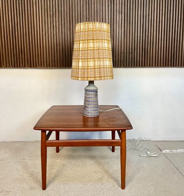 Danish Studio Ceramic Art Table Lamp, 1950s-JP-1336344