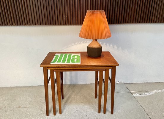 Danish Studio Ceramic Art Table Lamp, 1960s-JP-1335493