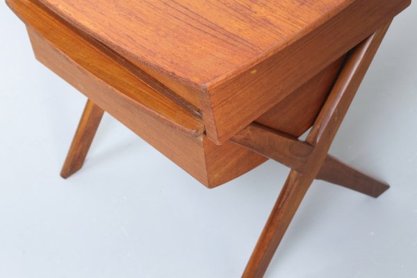 Danish Style Teak Magazine Rack from Wébé, 1950s-XT-900423