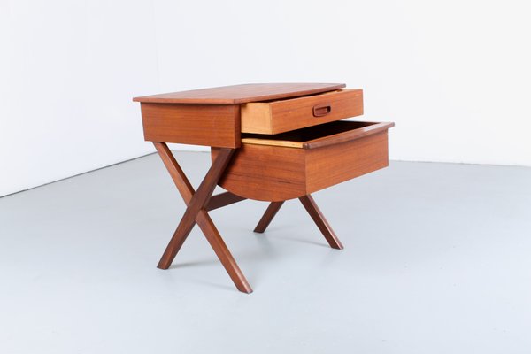 Danish Style Teak Magazine Rack from Wébé, 1950s-XT-900423