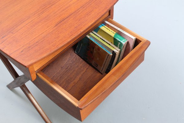 Danish Style Teak Magazine Rack from Wébé, 1950s-XT-900423