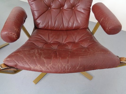 Danish Super Star Leather & Steel Chairs, 1970s, Set of 4-RDW-937633